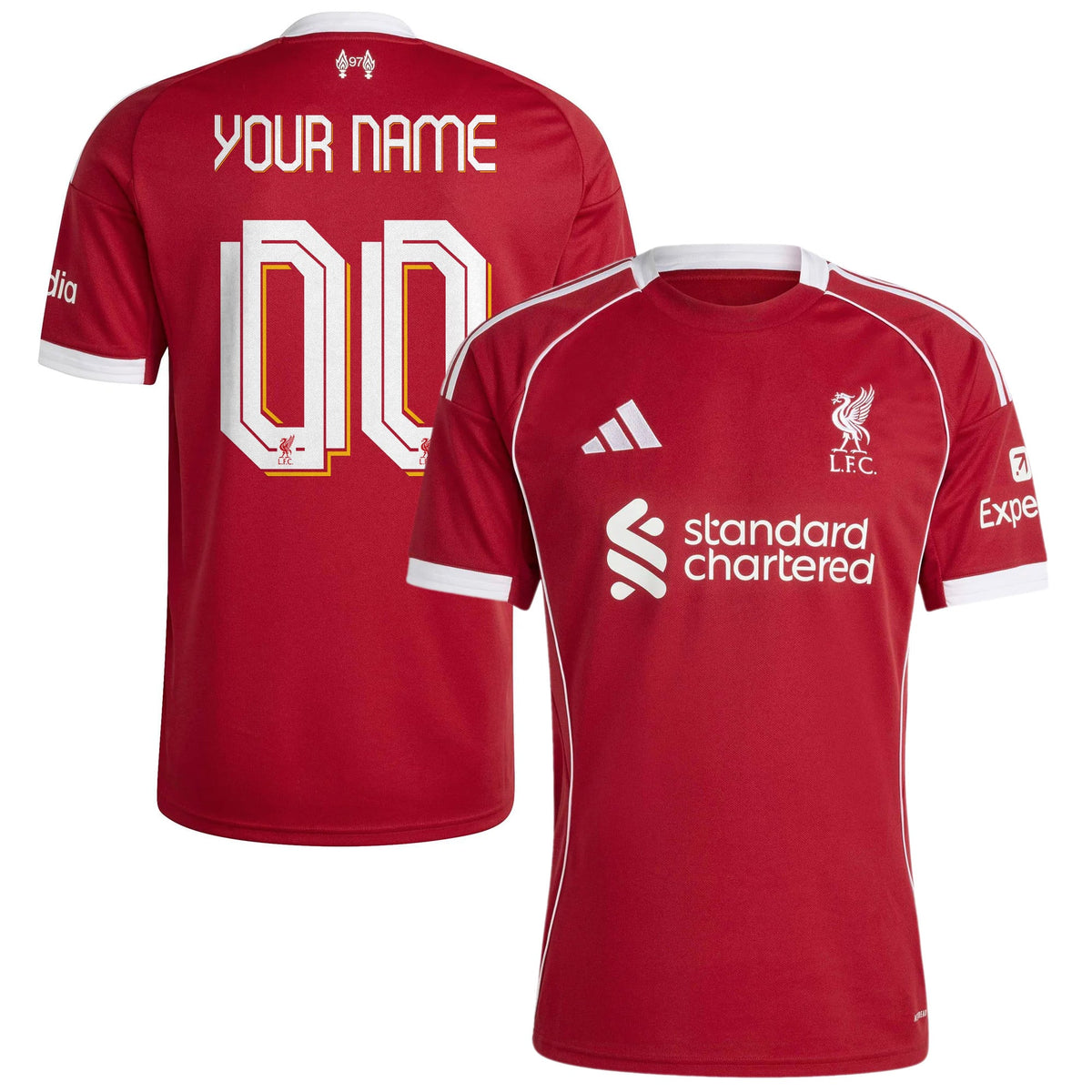Liverpool FC 2025/26 Home Kit Custom Jersey