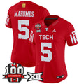 Women's Texas Tech Red Raiders 2025 Vapor Limited Jersey - 100th Anniversary Patch - All Stitched