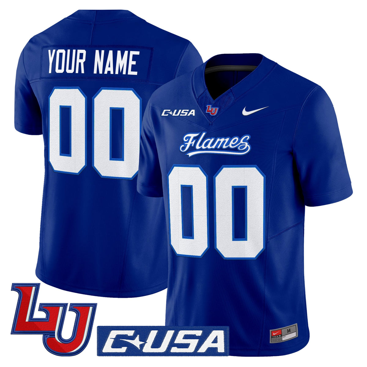 Liberty Flames 2025 Vapor Limited Custom Jersey - All Stitched