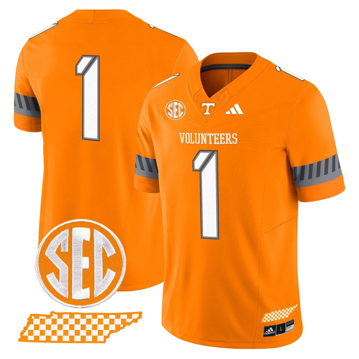 Men's Tennessee Volunteers 2025 'Smokey Grey Series' Vapor Limited Jersey V3 - All Stitched
