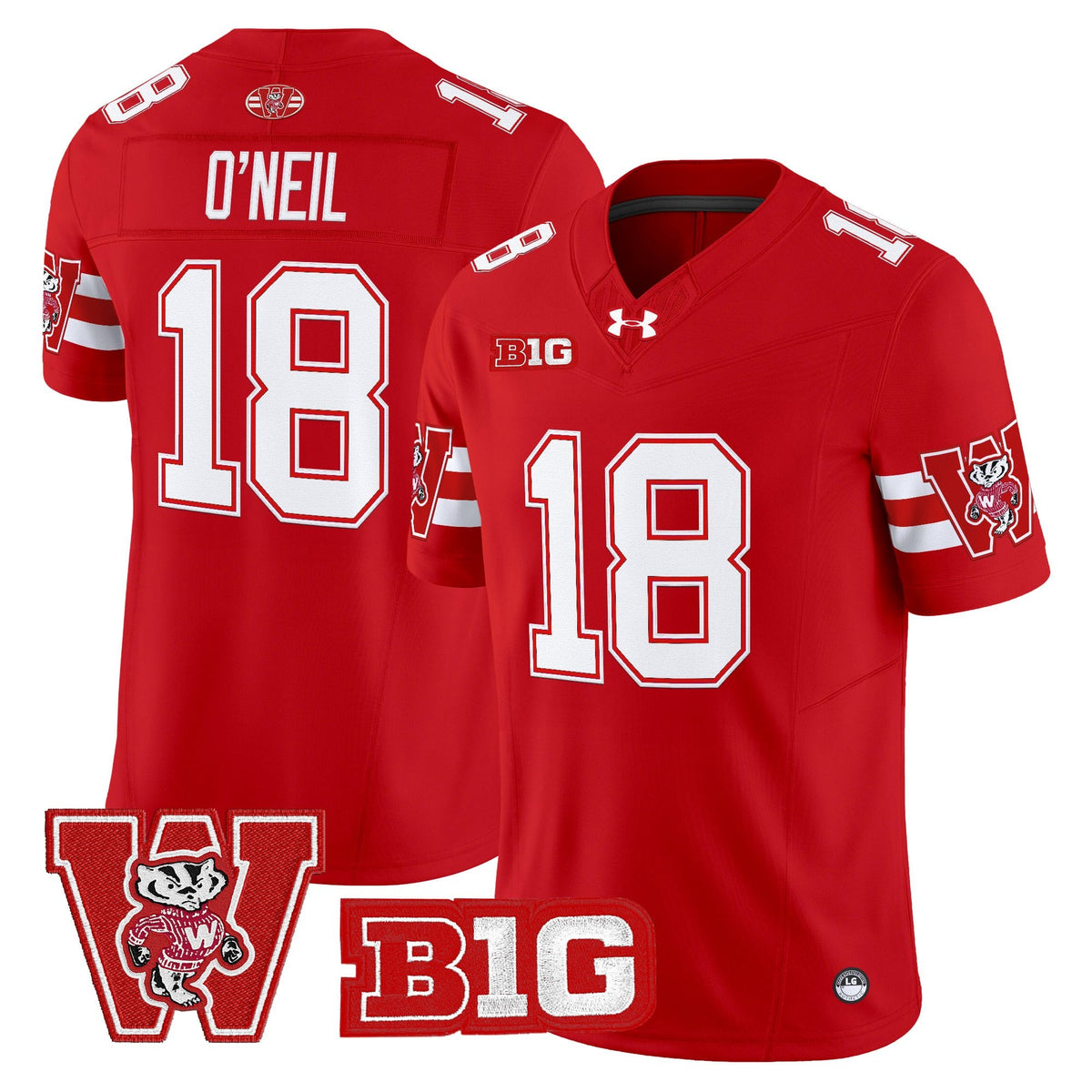Men's Wisconsin Badgers Throwback Vapor Limited Jersey - All Stitched