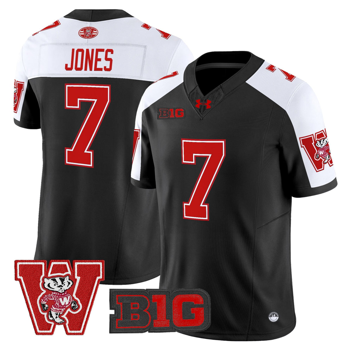 Men's Wisconsin Badgers Throwback Vapor Limited Jersey - All Stitched