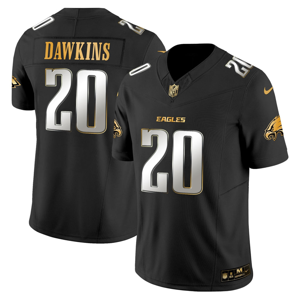 Men's Philadelphia Eagles 2025 Gold Vapor Limited Jersey - All Stitched