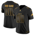 Philadelphia Eagles 2025 Gold Vapor Limited Custom Jersey - All Stitched