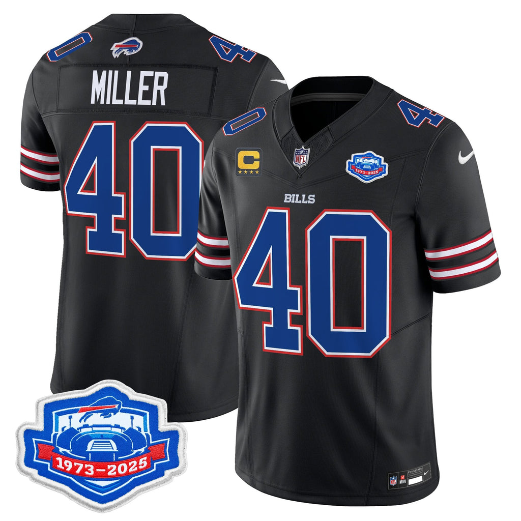Men's Buffalo Bills 2025 Farewell Season Patch Vapor Limited Jersey - All Stitched