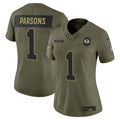 Women's Green Bay Packers 2025 Salute to Service Vapor Limited Jersey - All Stitched