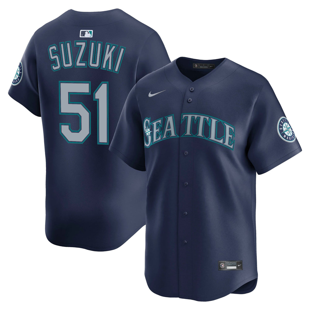 Men's Seattle Mariners 2025 Vapor Premier Limited Jersey V2 - All Stitched