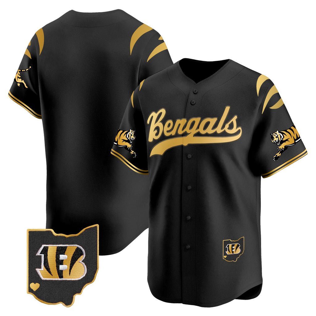 Men's Cincinnati Bengals 2025 Vapor Limited Baseball Jersey V2 - All Stitched