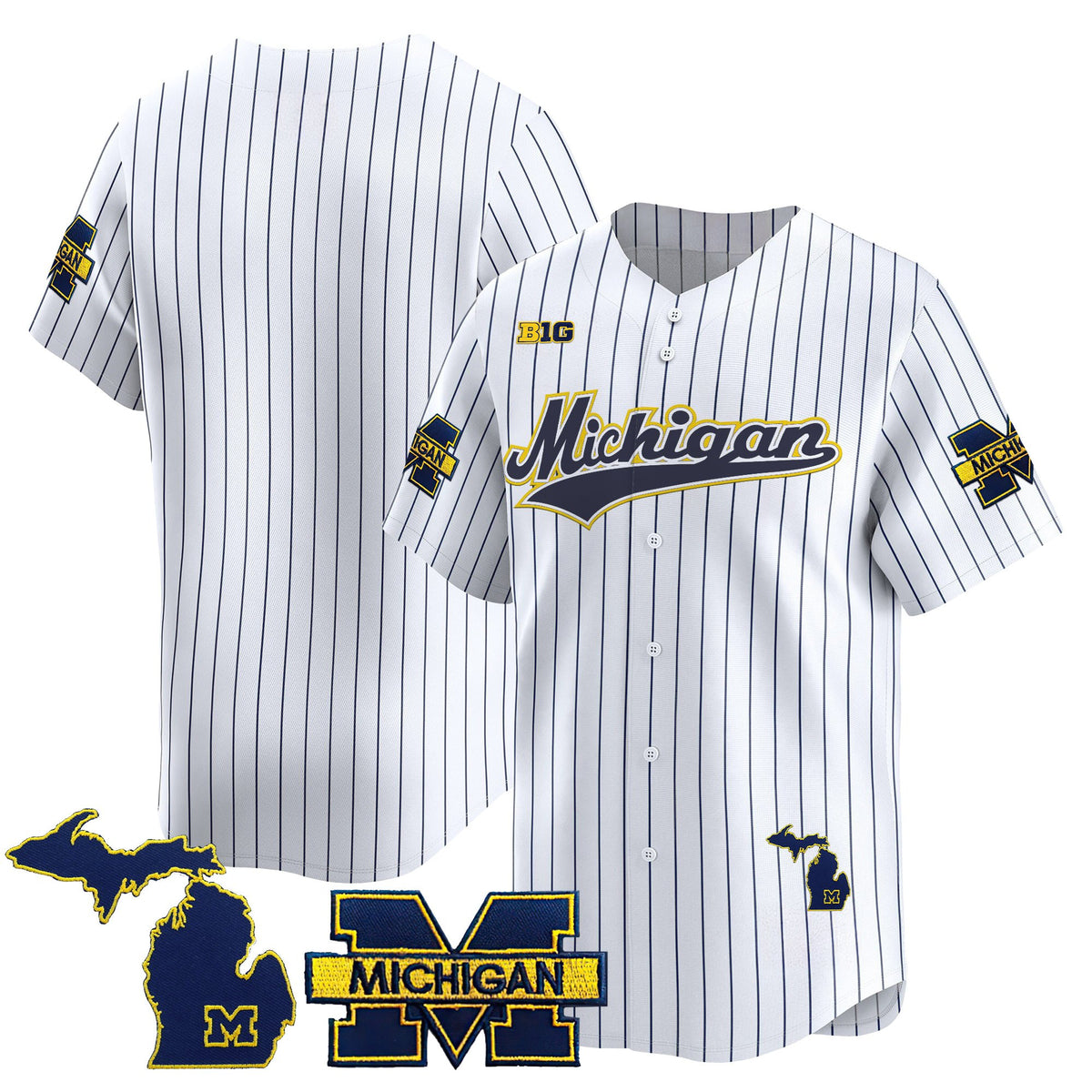 Men's Michigan Wolverines 2025 Vapor Baseball Jersey - All Stitched
