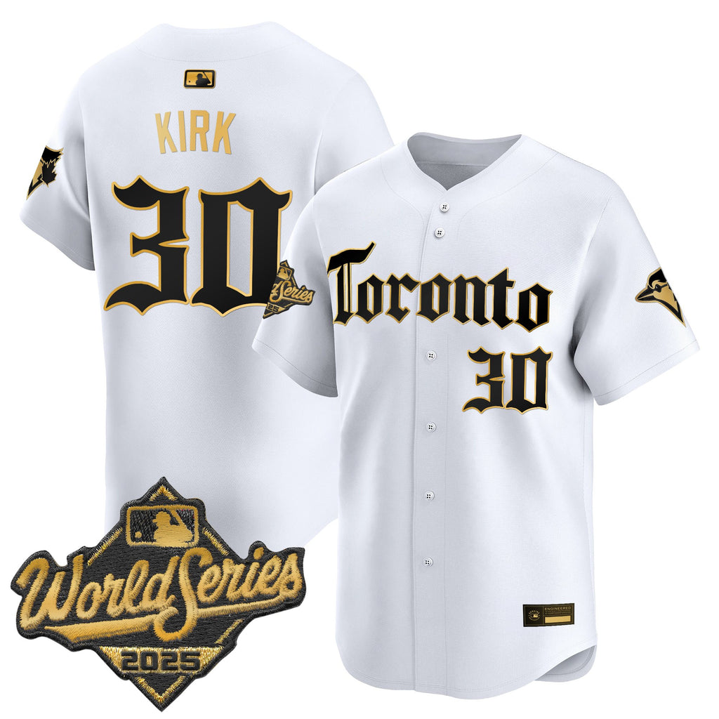 Men's Toronto Blue Jays 2025 World Series Vapor Premier Limited Jersey - Gothic North Edition - All Stitched