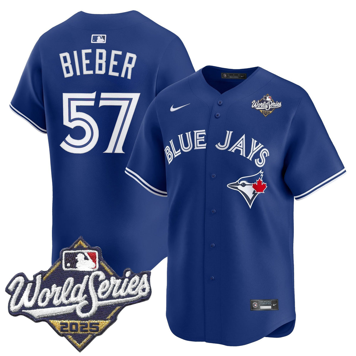 Men's Toronto Blue Jays 2025 World Series Vapor Premier Limited Jersey V2 - All Stitched