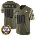 Philadelphia Eagles x U.S. Military Veteran Vapor Limited Custom Jersey - All Stitched