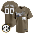 Vanderbilt Commodores 2025 Vapor Baseball Custom Jersey - All Stitched