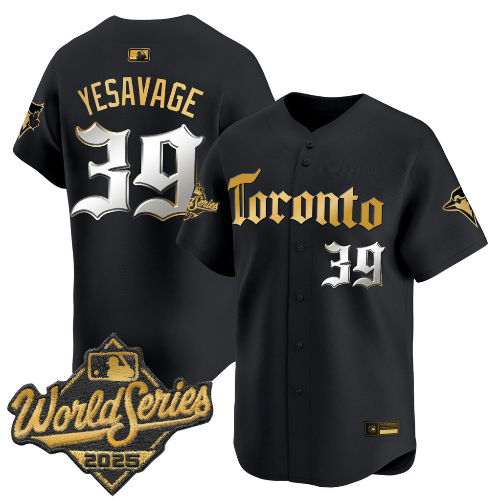 Men's Toronto Blue Jays 2025 World Series Vapor Premier Limited Jersey - Gothic North Edition - All Stitched