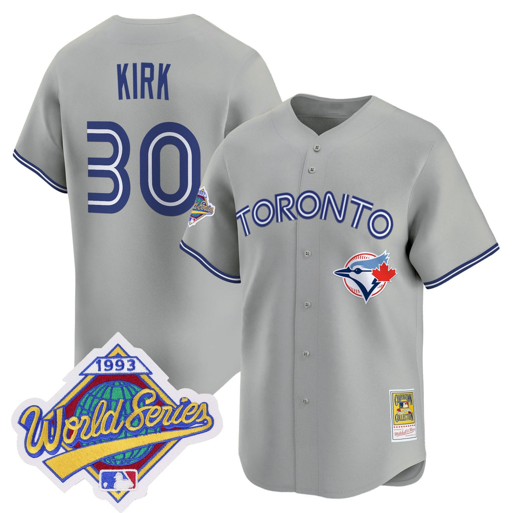 Men's Toronto Blue Jays 1993 World Series Vapor Premier Jersey - Throwback Edition - All Stitched