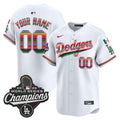 Dodgers Mexico 2025 World Series Champions Vapor Premier Limited Custom Jersey - All Stitched