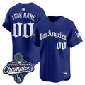 Dodgers 2025 World Series Champions Vapor Premier Limited Custom Jersey V2 - LA Gothic Edition - All Stitched