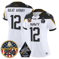 Women's Navy Midshipmen 'Jolly Rogers Edition' Vapor Limited Jersey - 250th Anniversary Patch - All Stitched