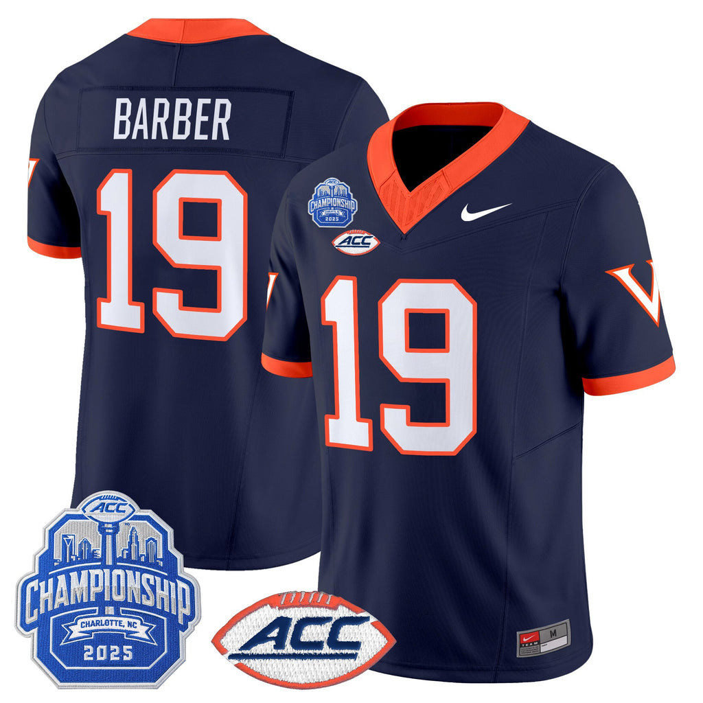 Men's Virginia Cavaliers 2025 ACC Championship Vapor Limited Jersey - All Stitched