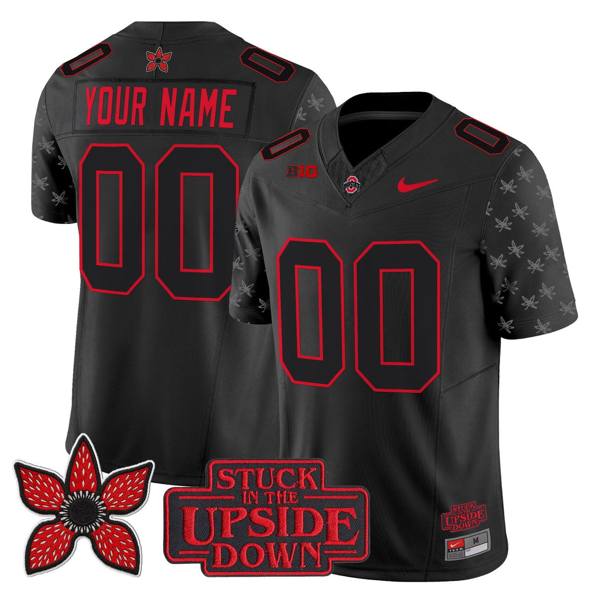 Ohio State Buckeyes 'Stranger Things Edition' Vapor Limited Custom Jersey - All Stitched