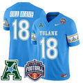 Men's Tulane Green Wave 'City Edition' Vapor Limited Jersey - 2025 AAC Championship Patch - All Stitched