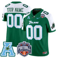 Tulane Green Wave 2025 AAC Championship Vapor Limited Custom Jersey - All Stitched