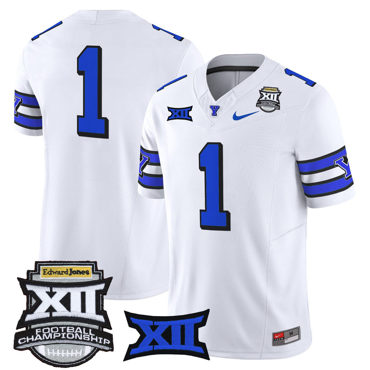 Men's BYU Cougars 2025 Big 12 Championship Vapor Limited Jersey - All Stitched