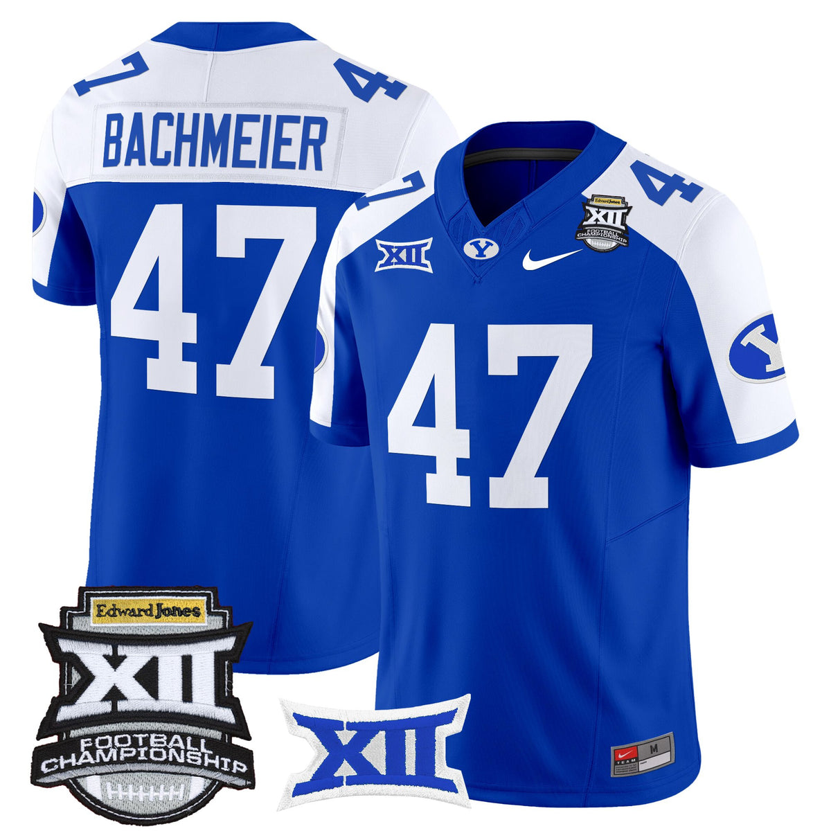 Men's BYU Cougars 2025 Big 12 Championship Vapor Limited Jersey - All Stitched