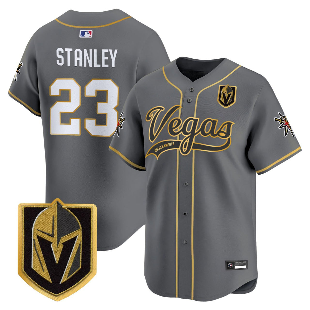 Stanley Vegas Golden Knights Baseball Jersey - All Stitched