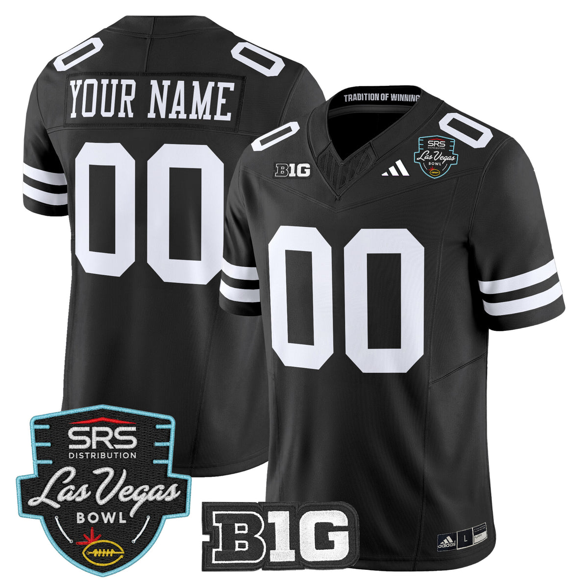 Nebraska Cornhuskers 2025 Las Vegas Bowl Vapor Limited Custom Jersey - All Stitched