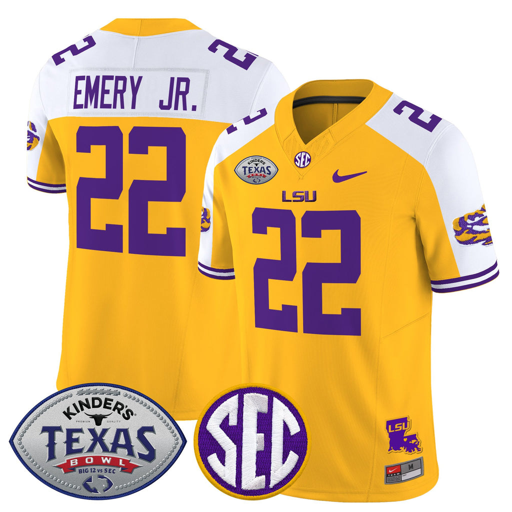 Men's LSU Tigers 2025 Texas Bowl Vapor Limited Jersey - All Stitched