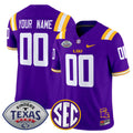 LSU Tigers 2025 Texas Bowl Vapor Limited Custom Jersey - All Stitched