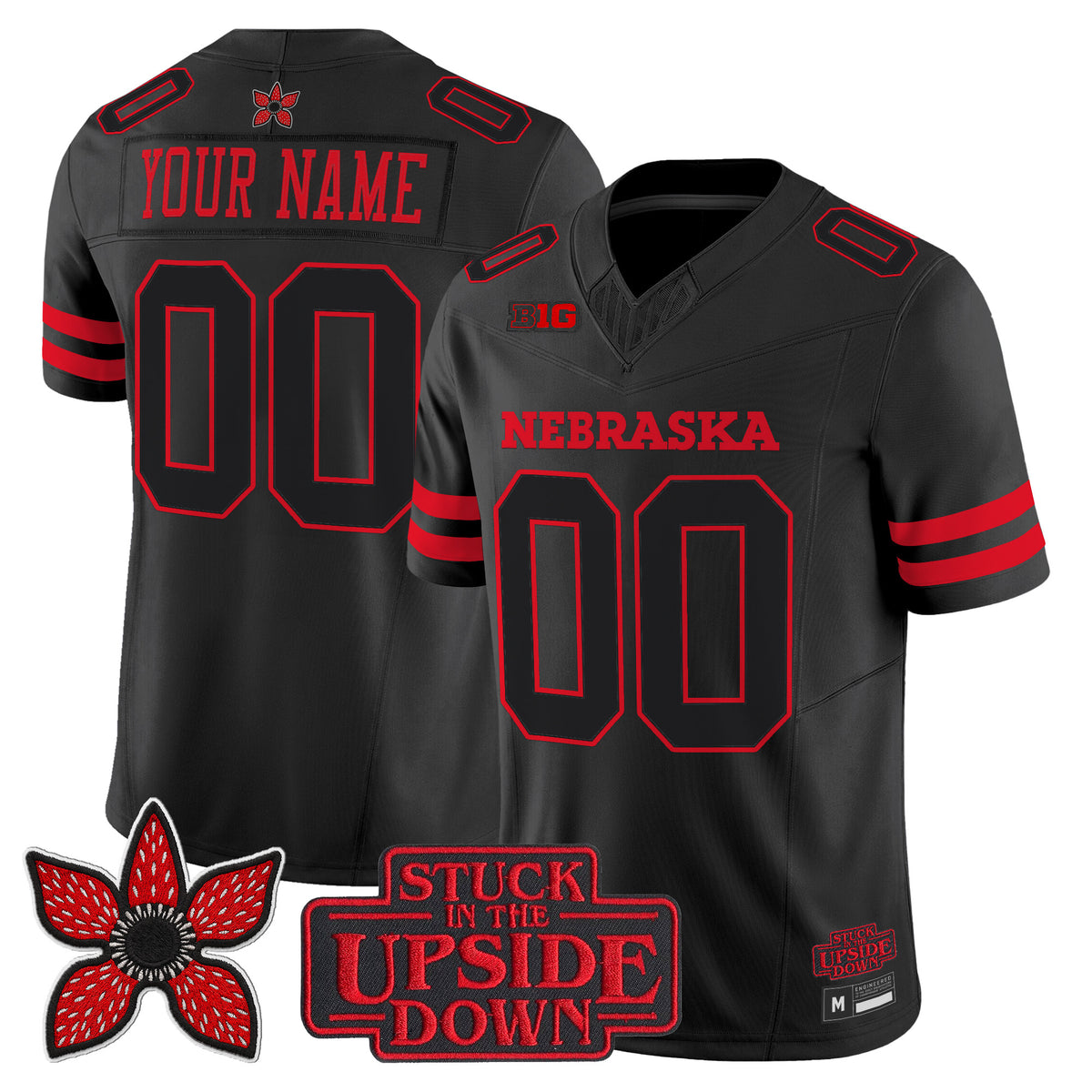 Nebraska Cornhuskers 'Stranger Things Edition' Vapor Limited Custom Jersey - All Stitched