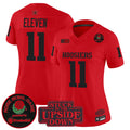 Women's Indiana Hoosiers 'Stranger Things Edition' Vapor Limited Jersey - 2025 Rose Bowl Patch - All Stitched