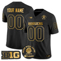 Indiana Hoosiers 2025 Rose Bowl Gold Vapor Limited Custom Jersey - All Stitched