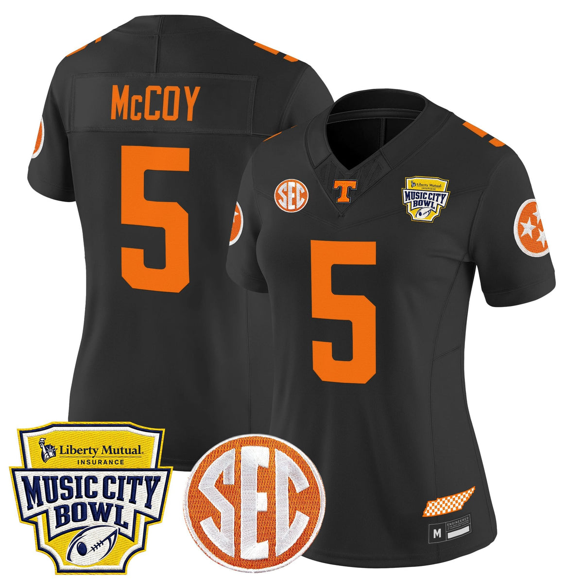 Women's Tennessee Volunteers 2025 Music City Bowl Vapor Limited Jersey - All Stitched