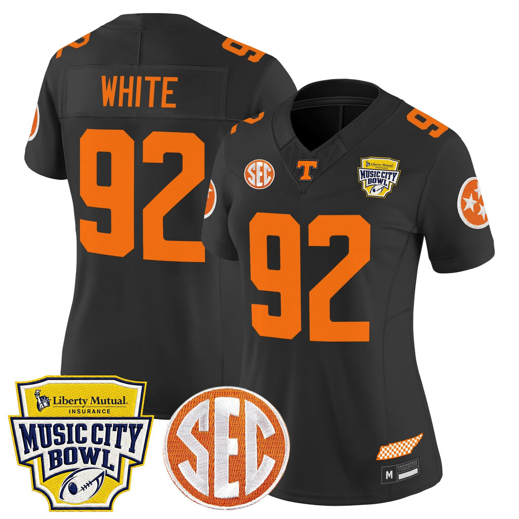 Women's Tennessee Volunteers 2025 Music City Bowl Vapor Limited Jersey - All Stitched