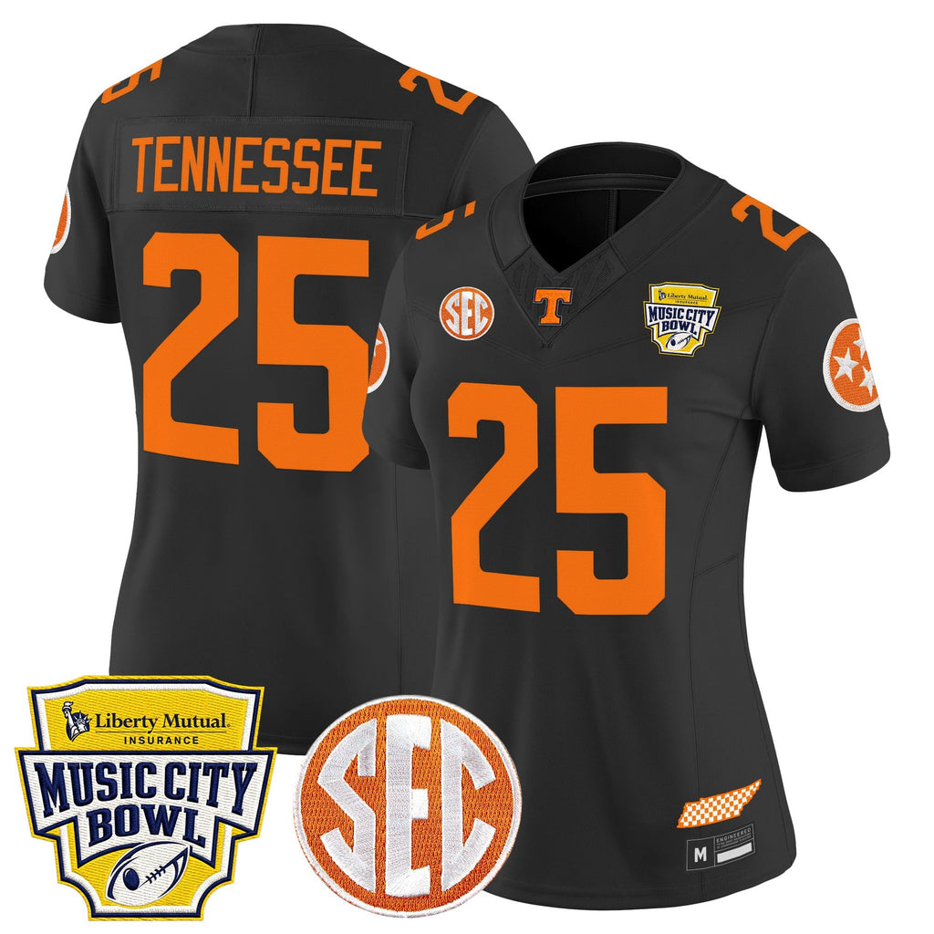 Women's Tennessee Volunteers 2025 Music City Bowl Vapor Limited Jersey - All Stitched