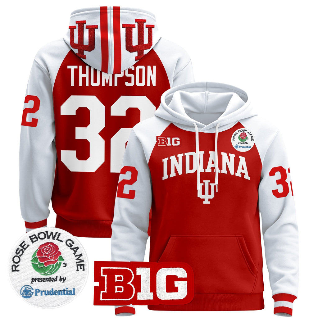 Men's Indiana Hoosiers 2025 Rose Bowl Premium Pullover Hoodie - All Stitched
