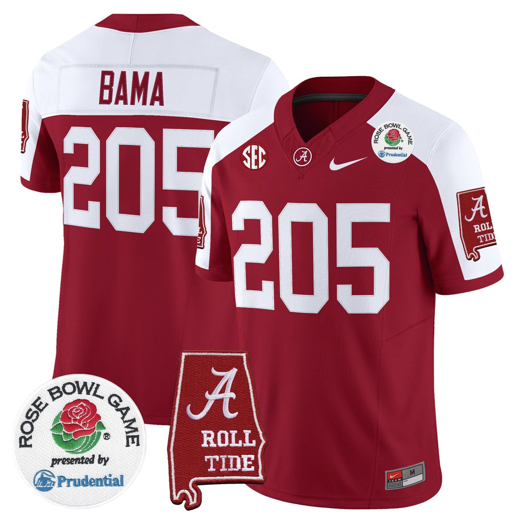 Men's Alabama Crimson Tide 2026 Rose Bowl Vapor Limited Jersey - All Stitched