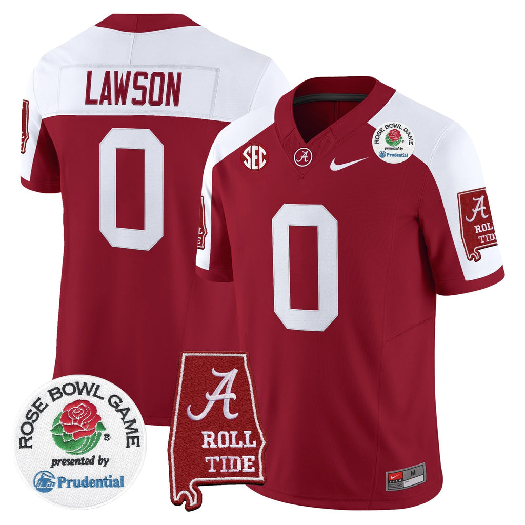Men's Alabama Crimson Tide 2026 Rose Bowl Vapor Limited Jersey - All Stitched