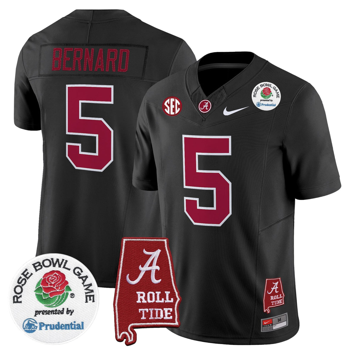 Men's Alabama Crimson Tide 2026 Rose Bowl Vapor Limited Jersey - All Stitched