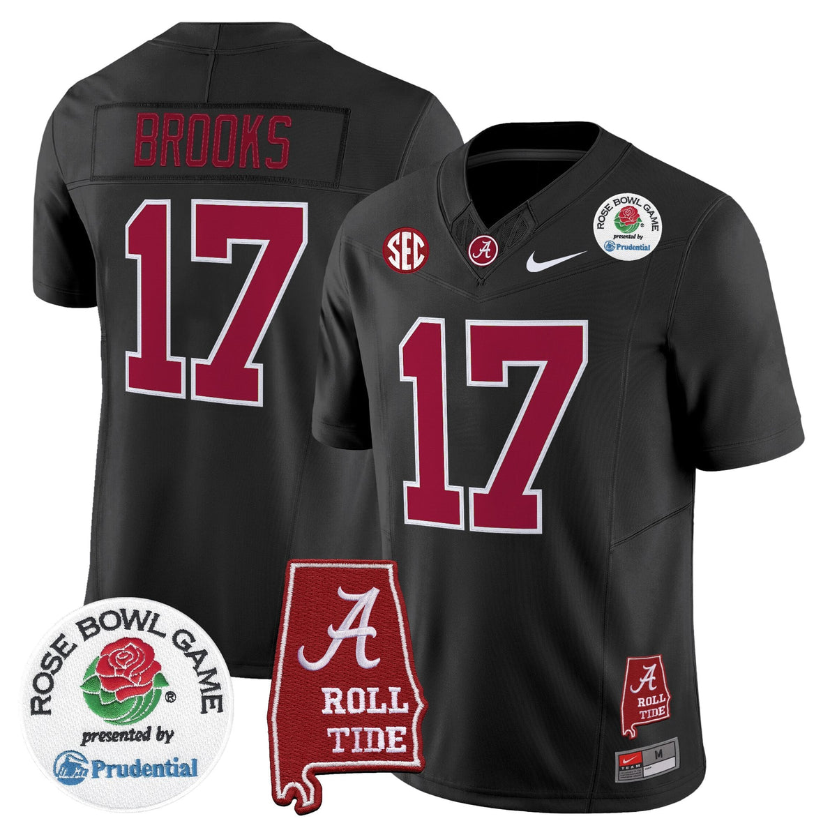 Men's Alabama Crimson Tide 2026 Rose Bowl Vapor Limited Jersey - All Stitched