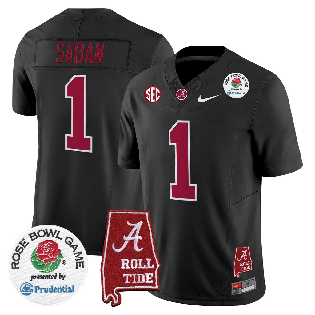 Men's Alabama Crimson Tide 2026 Rose Bowl Vapor Limited Jersey - All Stitched