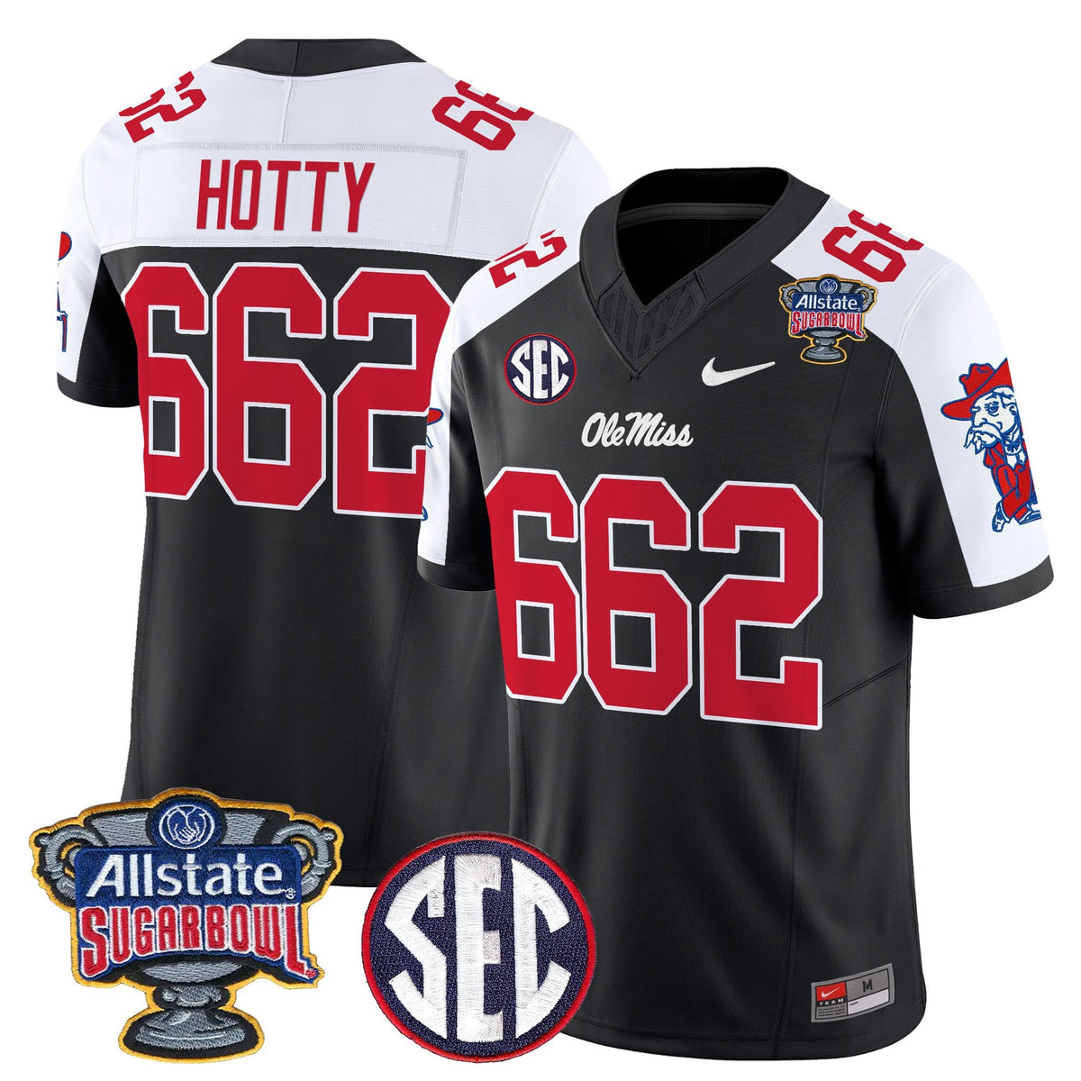 Men's Ole Miss Rebels 2026 Sugar Bowl Vapor Limited Jersey - All Stitched