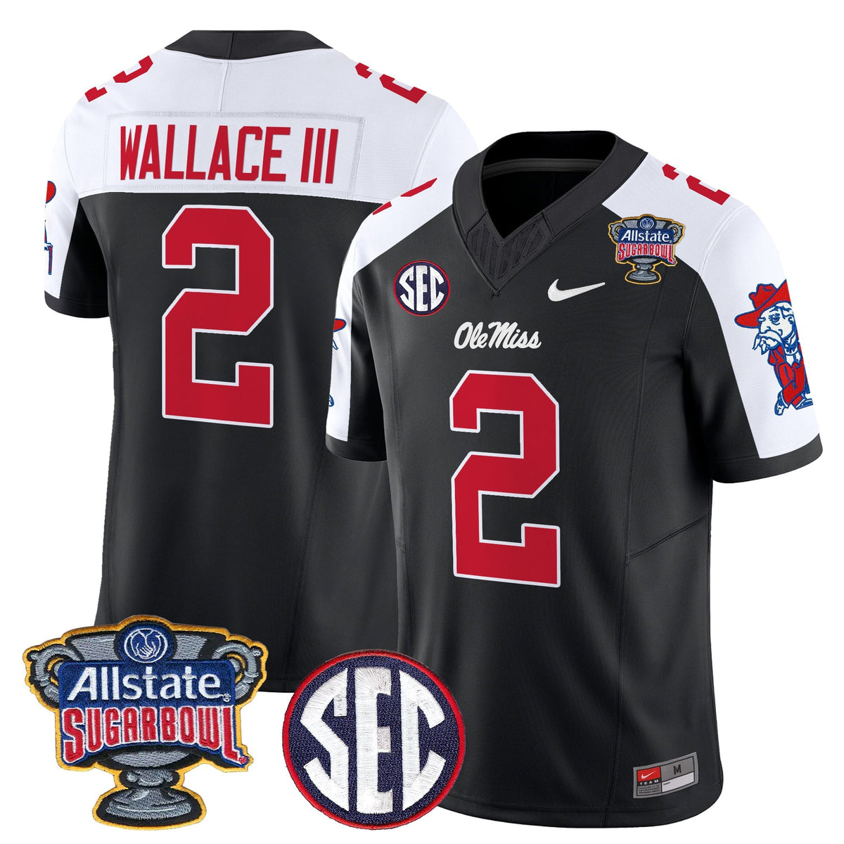 Men's Ole Miss Rebels 2026 Sugar Bowl Vapor Limited Jersey - All Stitched