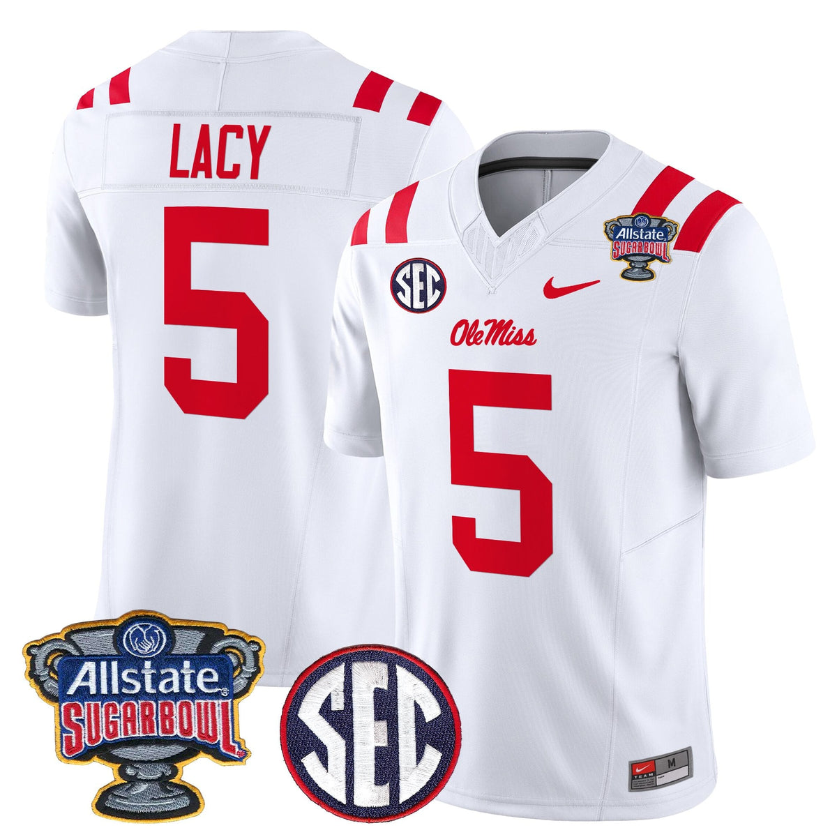 Men's Ole Miss Rebels 2026 Sugar Bowl Vapor Limited Jersey - All Stitched
