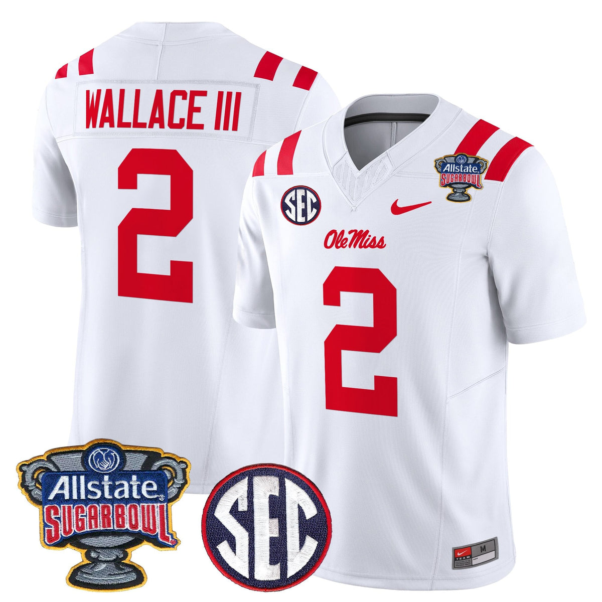 Men's Ole Miss Rebels 2026 Sugar Bowl Vapor Limited Jersey - All Stitched