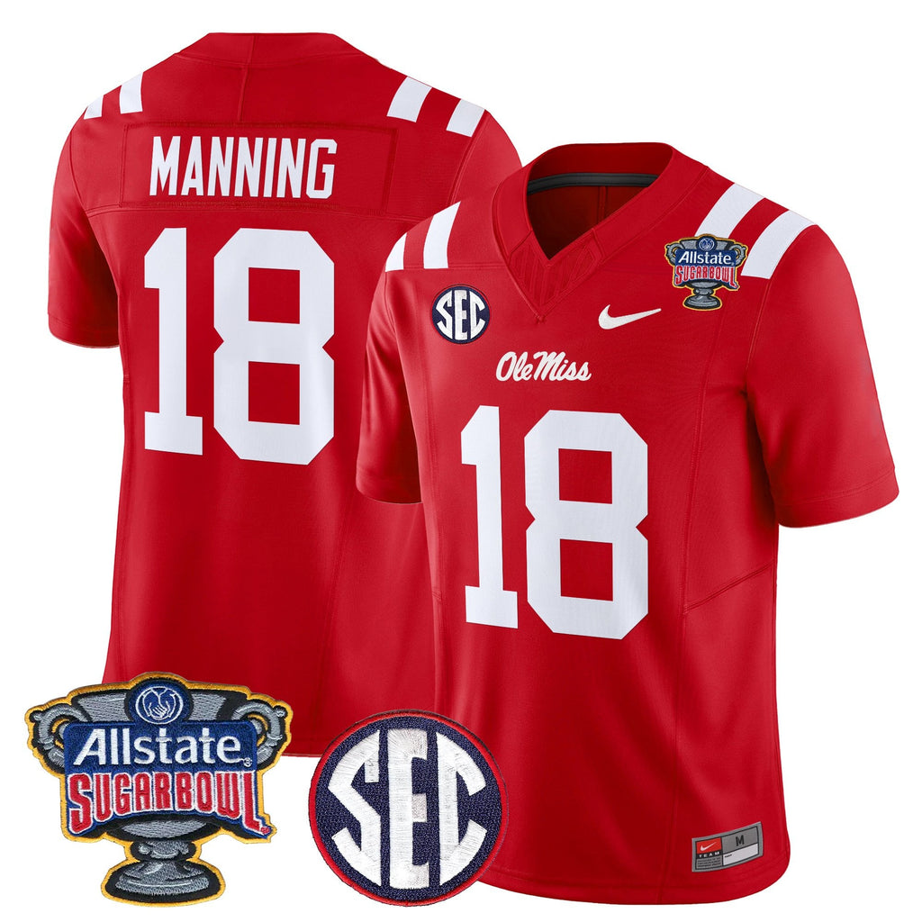 Men's Ole Miss Rebels 2026 Sugar Bowl Vapor Limited Jersey - All Stitched