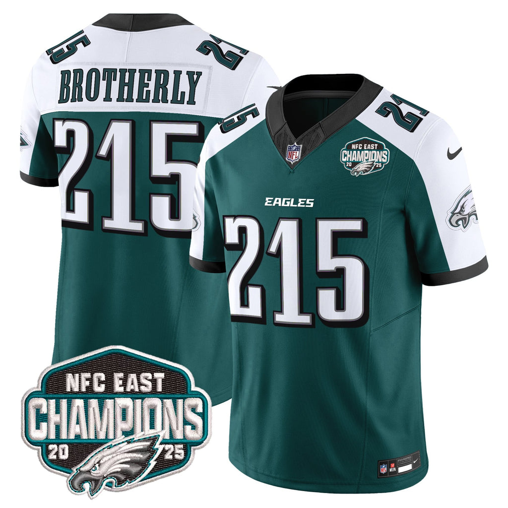 Men's Philadelphia Eagles 2025 NFC East Division Champions Vapor Limited Jersey - All Stitched